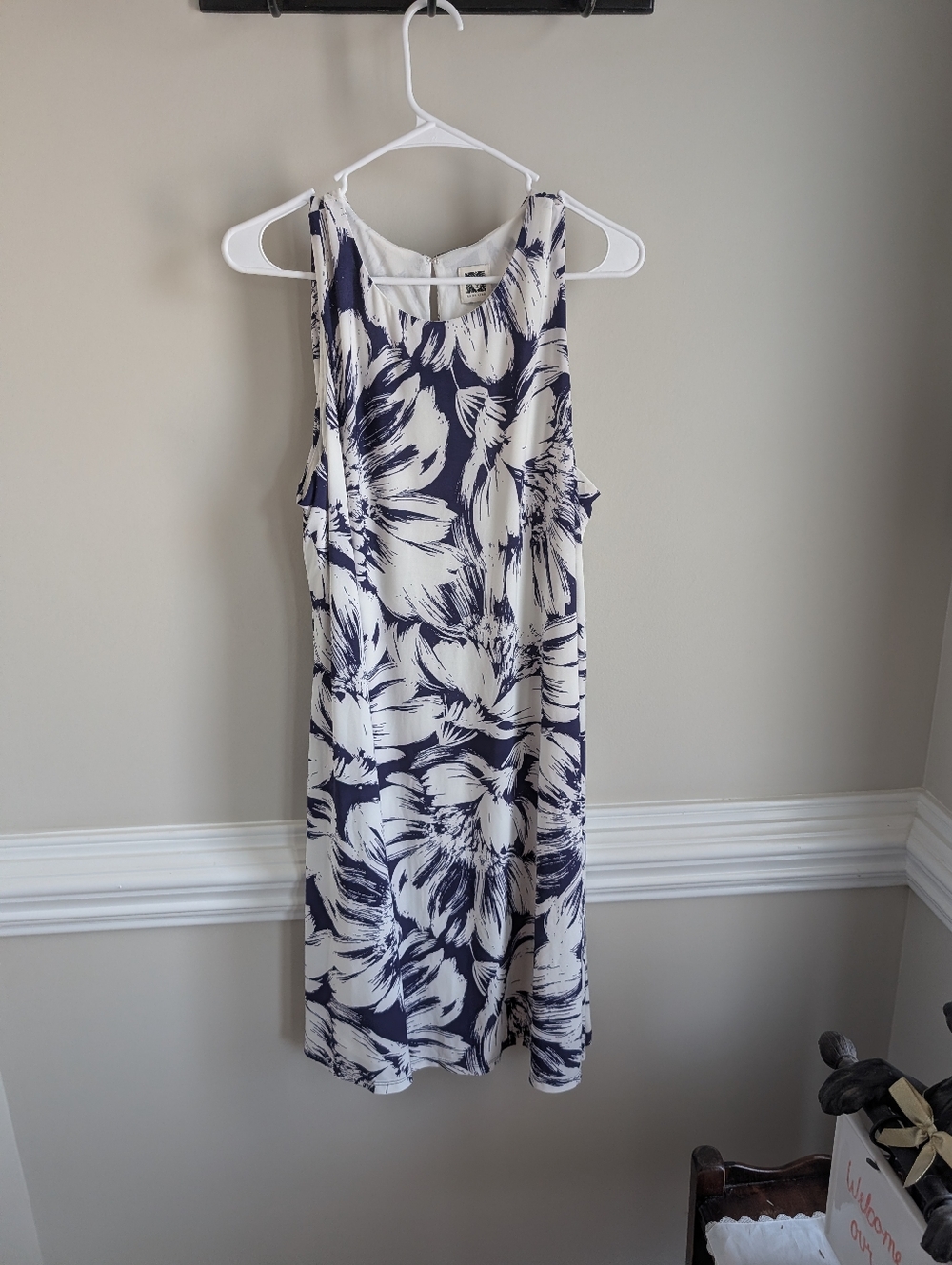 Blue And White Floral Dress